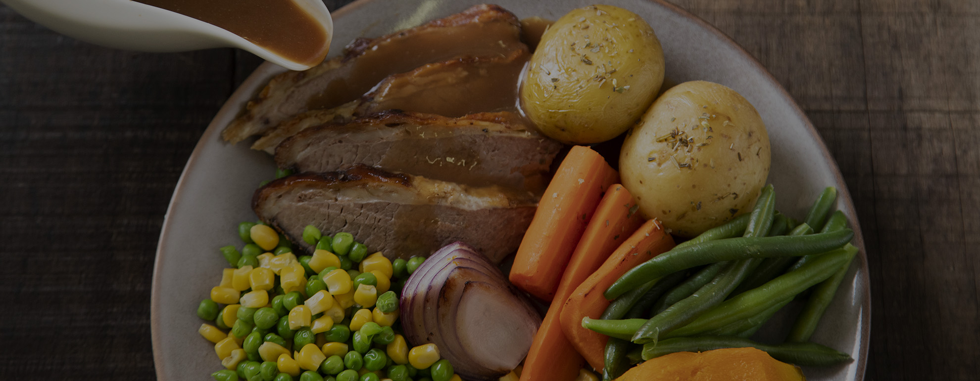 Roast Beef Meal with Potatoes